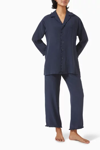 Fifi Pyjama Set in Silk Crepe de Chine