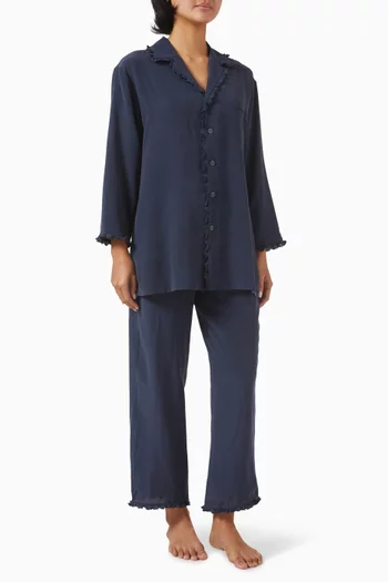Fifi Pyjama Set in Silk Crepe de Chine