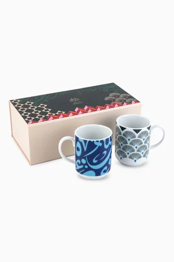 x Maison Mishmashi Bahja Mugs, Set of 2