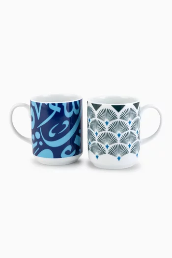 x Maison Mishmashi Bahja Mugs, Set of 2