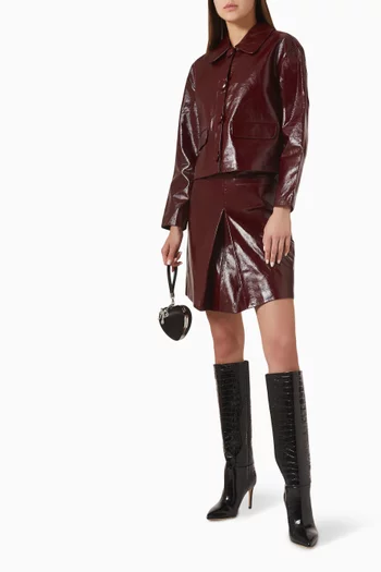 High-shine Jacket in Lamb Leather
