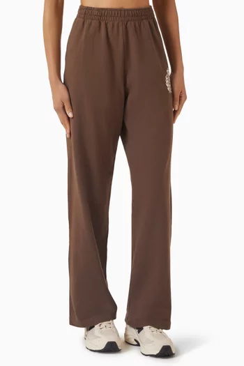 NY Crest Wide-leg Sweatpants in Cotton