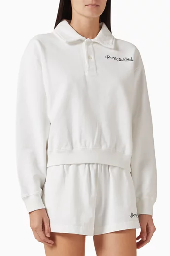 Syracuse Embroidered Polo T-shirt in Cotton