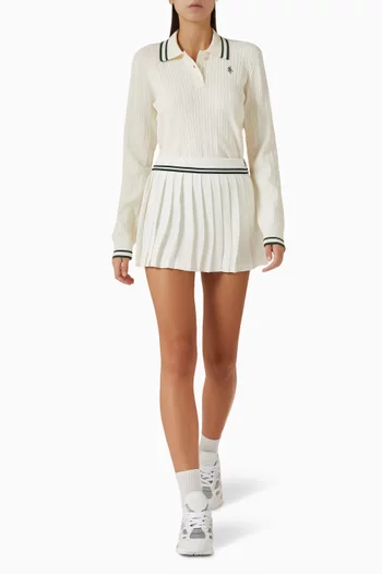 تنورة أبيجيل بطيّات فيسكوز وكريب