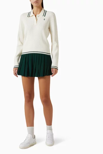 تنورة أبيجيل بطيّات فيسكوز وكريب