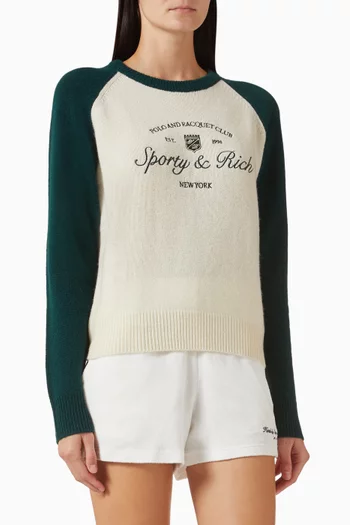 Syracuse Baseball Sweater in Cashmere