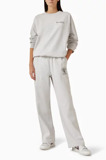 California Wide-leg Sweatpants in Cotton