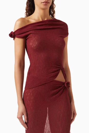 Amapola Asymmetric Knit Top