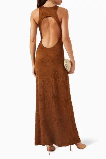El Virao Open-back Maxi Dress