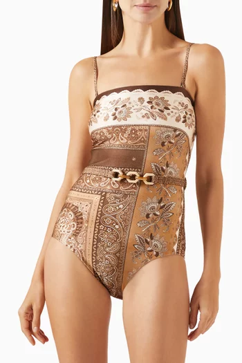 Lucky Bandeau One-piece Swimsuit