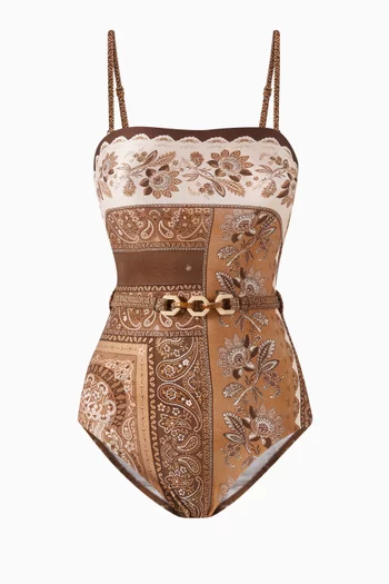 Lucky Bandeau One-piece Swimsuit