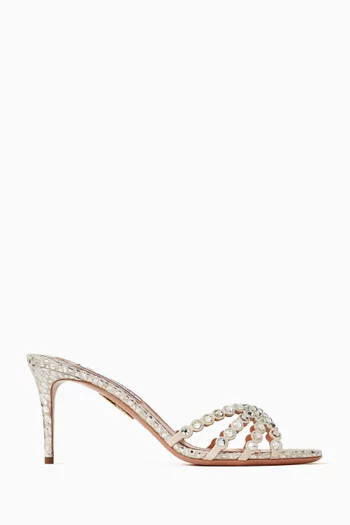 Tequila 75 Mule Sandals in Dragon Leather