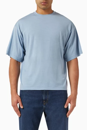 Tenjiku Boxy T-shirt in Merino Wool Jersey