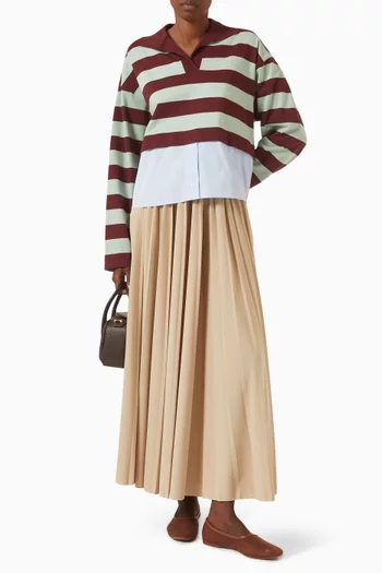 Bleu Pleated Skirt