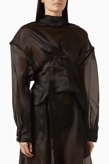 Twisted Shirt in Silk