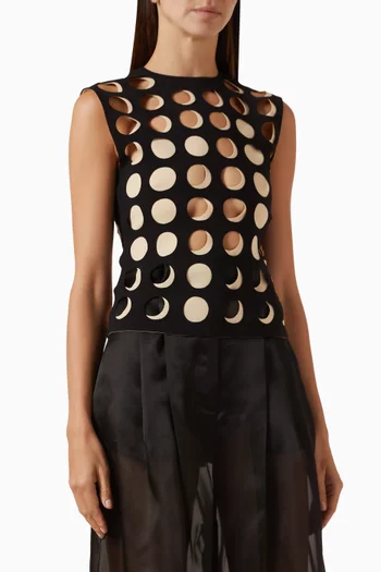Layered-holes Top
