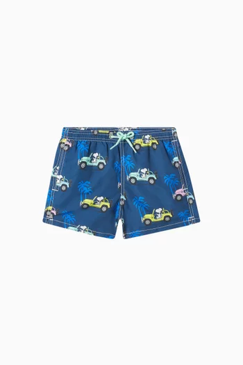 Graphic-print Swim Shorts