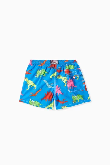 Graphic-print Swim Shorts