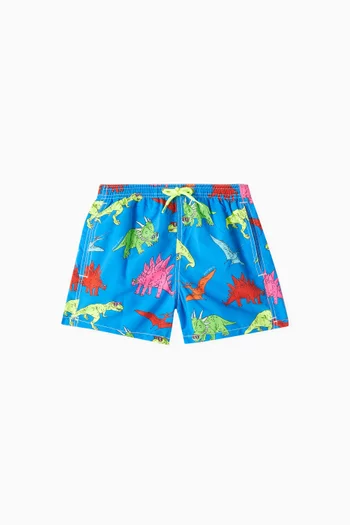 Graphic-print Swim Shorts