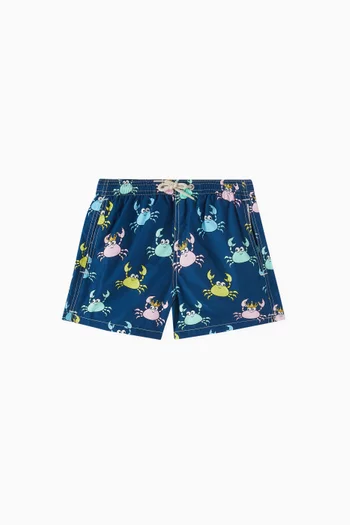 Graphic-print Swim Shorts