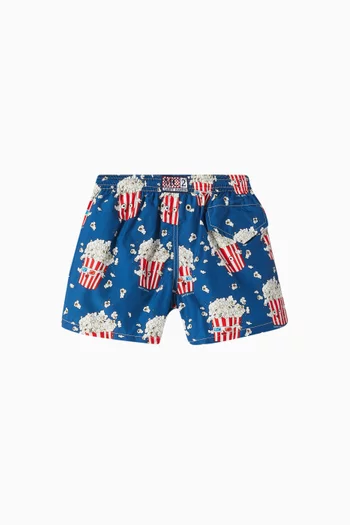 Graphic-print Swim Shorts