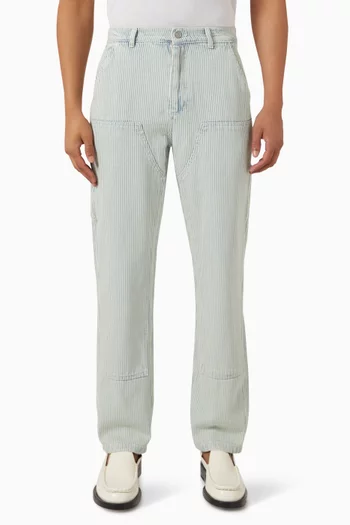 Bormio Hickory Stripe Carpenter Jeans
