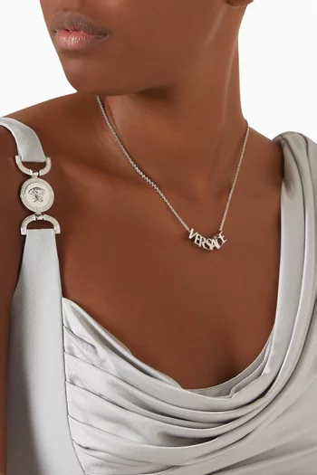 Logo Necklace in Metal