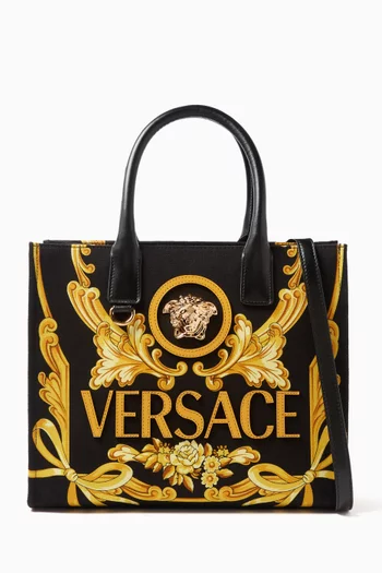 Small Cameo La Medusa Tote Bag in Canvas