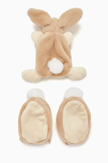 Rabbit Doudou & Slippers Gift box