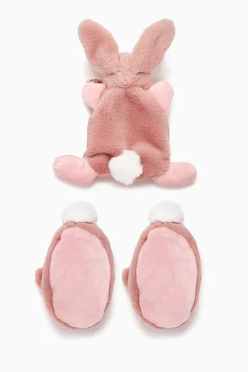 Rabbit Doudou & Slippers Gift box