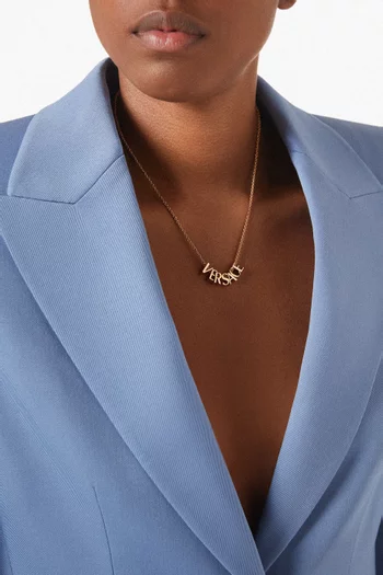 Logo Necklace in Metal