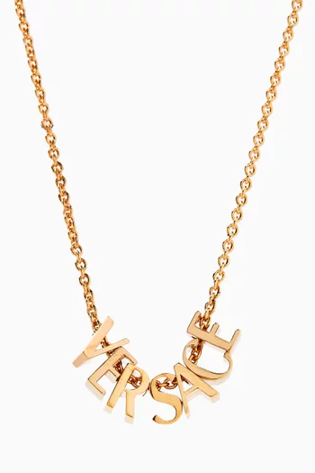 Logo Necklace in Metal