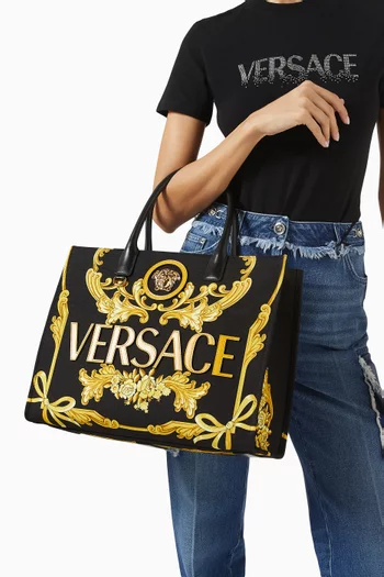 Large Cameo La Medusa Tote Bag in Canvas