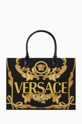 Large Cameo La Medusa Tote Bag in Canvas