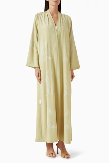 Artwork Embroidered Abaya in Georgette