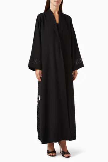 Zainah Thread-embroidered Abaya