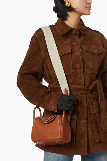 Mini Lindy Crossbody Bag in Barenia Faubourg Leather