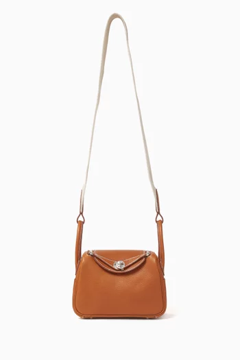 Mini Lindy Crossbody Bag in Barenia Faubourg Leather