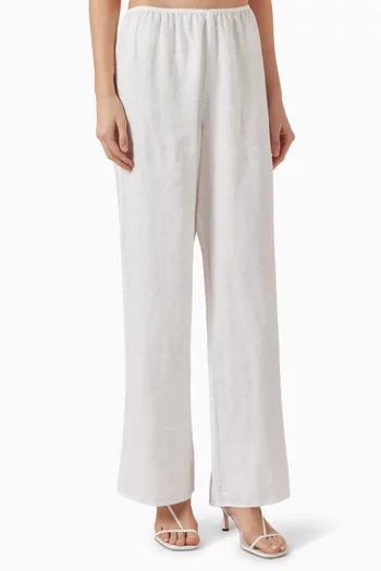 Lavon Wide-leg Pants in Linen
