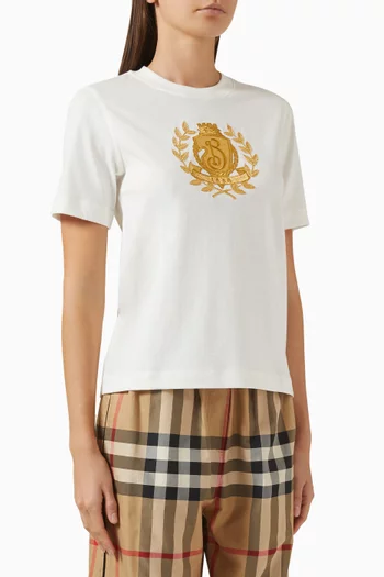 B-crest T-shirt in Cotton