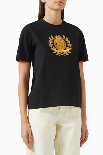 B-crest T-shirt in Cotton