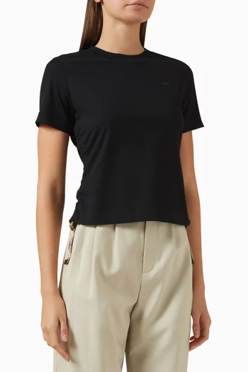 Check Buckle T-shirt in Cotton