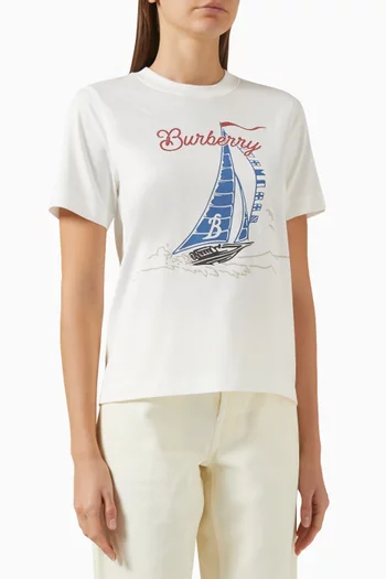 Logo-print T-shirt in Cotton