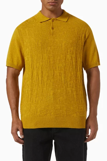 Stacked TNT Knit Polo Shirt in Cotton