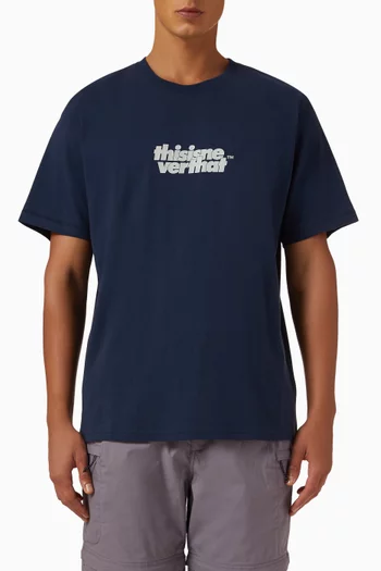 OL-Logo T-shirt in Cotton Jersey