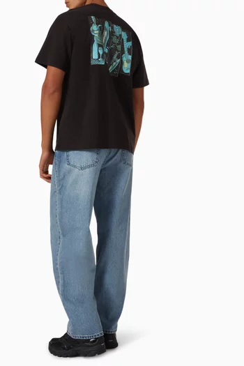 4 Panels T-shirt in Cotton Jersey