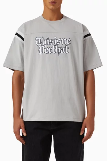 Football T-shirt in Cotton Jersey