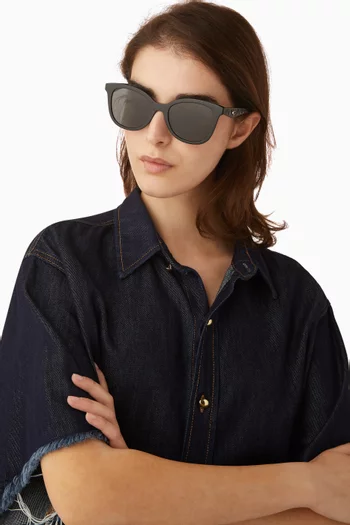 Round Sunglasses in Acetate