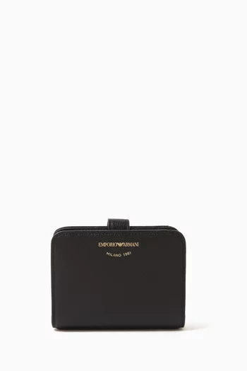 Bi-fold Wallet in Grained Leather