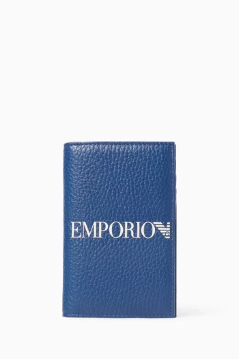 Logo Bifold Cardholder in Leather